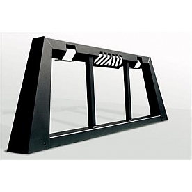 Fab Fours Headache Rack Bar Style Steel Black Powder Coated - HR2012-1