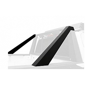 Fab Fours Headache Rack Side Trim Black Steel - HRM011