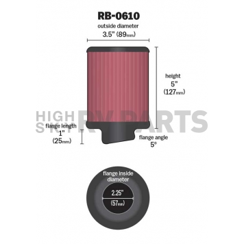 K & N Filters Air Filter - RB-0610-1