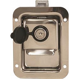 Buyers Products Door Latch Assembly - Aftermarket Flush Mount Paddle Stainless Steel - L1883