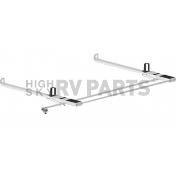 KargoMaster Drop Down Ladder Rack Powder Coated White Aluminum - 4A93M
