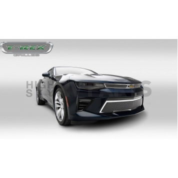 T-Rex Truck Products Grille Insert - Mesh Rectangular Polished Stainless Steel - 54034-1
