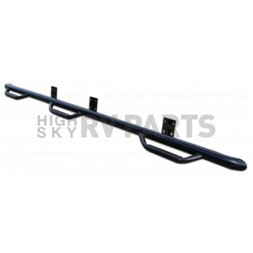 N-Fab Nerf Bar - Truck Wheel to Wheel Black Matte Textured Powder Coated Steel Round - C14104CC-6-TX