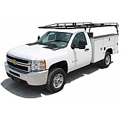 KargoMaster Ladder Pro II Rack Side Rail - 1700 Pound Capacity Black Steel - 79010