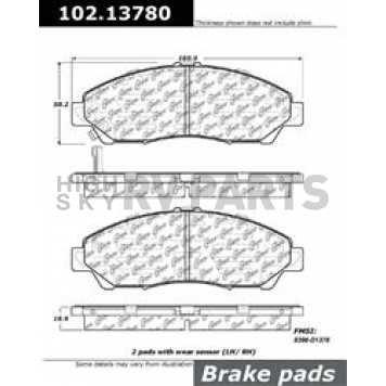 Stop Tech/ Power Slot Brake Pad - 102.13780