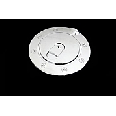 Paramount Automotive Fuel Door Cover - Triple Chrome Plated Silver ABS Plastic - 662203