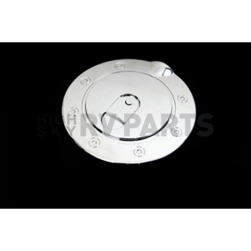 Paramount Automotive Fuel Door Cover - Triple Chrome Plated Silver ABS Plastic - 662203