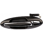 Help! By Dorman Exterior Door Handle - Plastic Silver/ Black Single - 80757