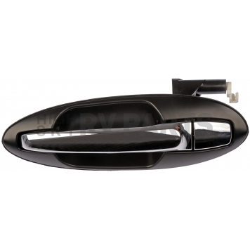 Help! By Dorman Exterior Door Handle - Plastic Silver/ Black Single - 80757