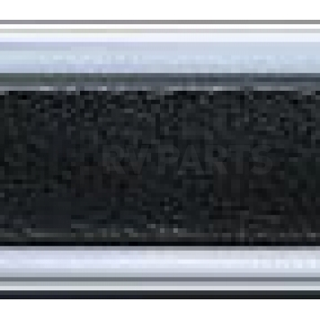 Cowles Products Side Molding - White With Silver Trim PVC Plastic Matte With Chrome Plated Trim - 2578002-1