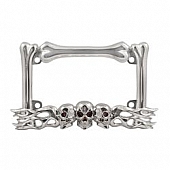 Pilot Automotive License Plate Frame - Silver Die Cast Zinc - WL254C