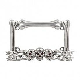 Pilot Automotive License Plate Frame - Silver Die Cast Zinc - WL254C