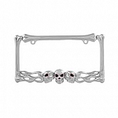 Pilot Automotive License Plate Frame - Silver Die Cast Zinc - WL263C