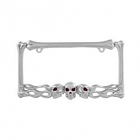 Pilot Automotive License Plate Frame - Silver Die Cast Zinc - WL263C