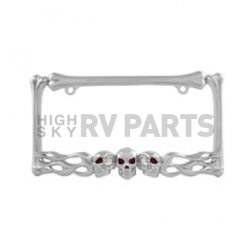 Pilot Automotive License Plate Frame - Silver Die Cast Zinc - WL263C