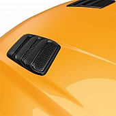 Air Design Hood Vent - Satin Plastic Black - FO24A06
