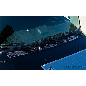 Putco Hood Vent - Chrome Plated ABS Plastic Silver Single - 403710