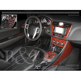 B & I Fender Dash Panel Trim WD1027BSDB