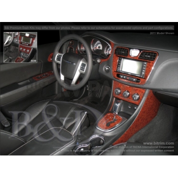 B & I Fender Dash Panel Trim WD1027BSDB