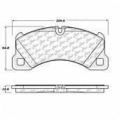 Stop Tech/ Power Slot Brake Pad - 105.13490