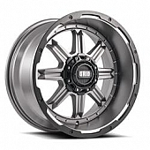 Grid Wheel GD10 - 17 x 9 Anthracite Gray With Black Lip - GD1017090870A1525