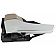 Help! By Dorman Interior Door Handle - Lever Plastic Silver And Brown Knob Single - 91371