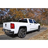 N-Fab Nerf Bar - Truck Wheel to Wheel Black Matte Textured Powder Coated Steel Round - C1489CC-TX