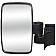 CIPA USA Exterior Mirror Rectangular Manual Black Single - 01140