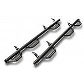 N-Fab Nerf Bar - Truck Wheel to Wheel Black Matte Textured Powder Coated Steel Round - C1996CC-6-TX