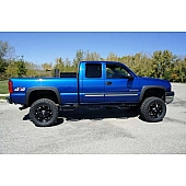 N-Fab Nerf Bar - Truck Wheel to Wheel Black Gloss Powder Coated Steel Round - C99100QC-6