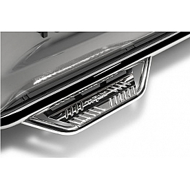 N-Fab Nerf Bar - Truck Wheel to Wheel Polished Stainless Steel Round - HPD10103CC-6-SS