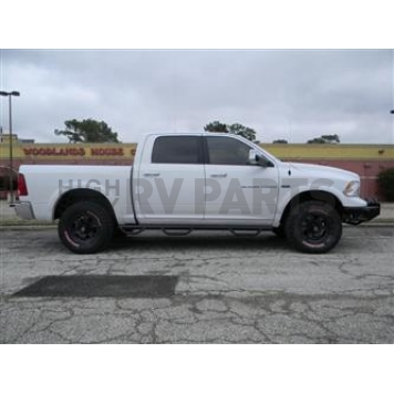 N-Fab Nerf Bar - Truck Wheel to Wheel Black Gloss Powder Coated Steel Round - D1594CC-6