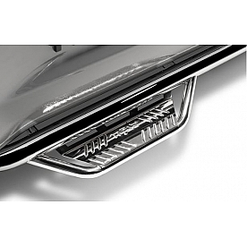 N-Fab Nerf Bar - Truck Wheel to Wheel Polished Stainless Steel Round - HPD1594QC-6-SS