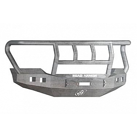 Road Armor Bumper Stealth Titan II 1-Piece Design Steel Natural - 6114R2Z