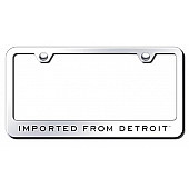 Automotive Gold License Plate Frame - Silver Stainless Steel - LFIFDEC