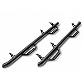 N-Fab Nerf Bar - Truck Wheel to Wheel Black Matte Textured Powder Coated Steel Round - D97100XC-4-TX