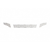 Road Armor Bumper Grille Insert ID Pattern Bare Silver Stainless Steel - 4DFMD