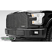 T-Rex Truck Products Grille Insert - Horizontal Bar Rectangular Polished Aluminum - 20573