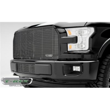 T-Rex Truck Products Grille Insert - Horizontal Bar Rectangular Polished Aluminum - 20573