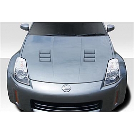 Extreme Dimensions Hood - Fiberglass Reinforced Plastic Black - JGTC - 113606