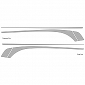 Trimbrite Body Graphics - Silver Set for 2011 Camaro - 2011058