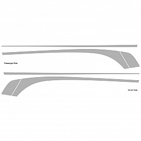 Trimbrite Body Graphics - Silver Set for 2011 Camaro - 2011058