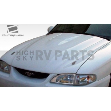 Extreme Dimensions Hood - Primered Fiberglass Black - 104708
