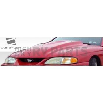 Extreme Dimensions Hood - Primered Fiberglass Black - 104708-1