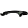 Help! By Dorman Exterior Door Handle - Plastic Black Single - 81378