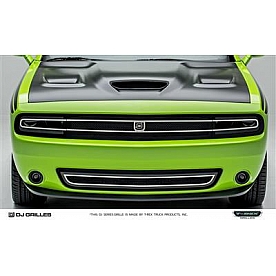 DJ Grilles Grille Insert - Black Frame And Mesh Stainless Steel Trim - DJ14191