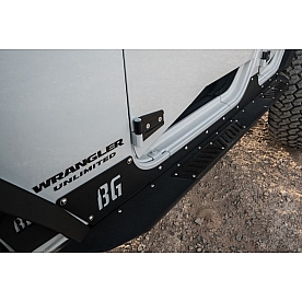 BODYGUARD Running Board Black Powder Coated Steel Stationary - 95441T
