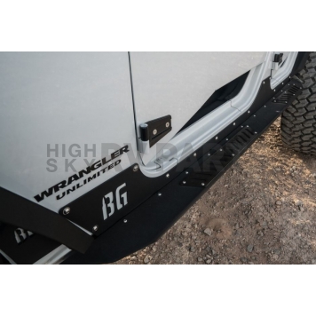 BODYGUARD Running Board Black Powder Coated Steel Stationary - 95441T