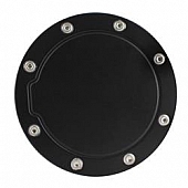 Bully Truck Fuel Door Cover - Powder Coated Black Aluminum - BBS-2302