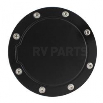 Bully Truck Fuel Door Cover - Powder Coated Black Aluminum - BBS-2302